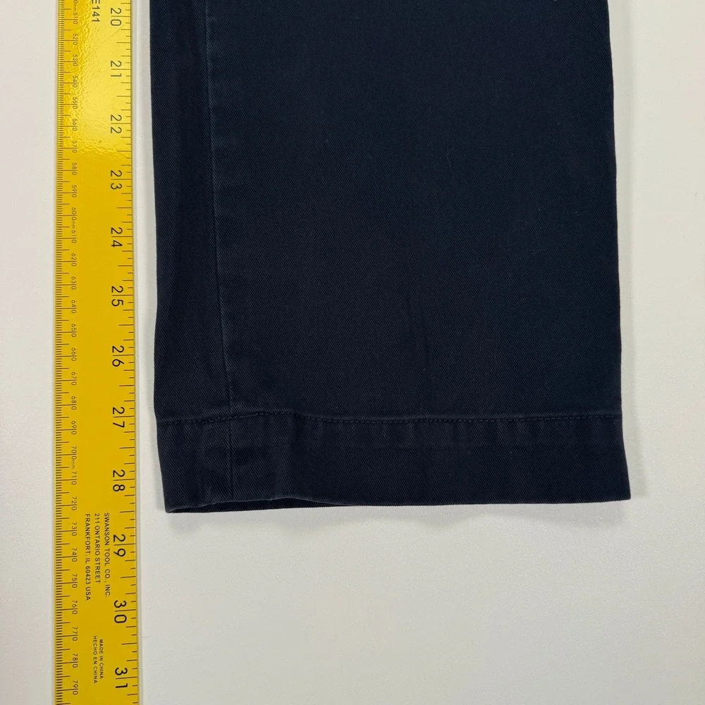 Polo Ralph Lauren Mens Chinos Pants 36x30 Navy Blue Slim Fit Cotton